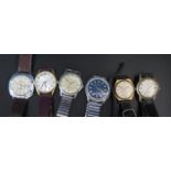 A Selection of Gent's Wristwatches including Lusina, Monde, Everite, Centaur, Avia and Trafalgar.
