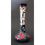 A Modern Moorcroft Tribute to Rennie MacIntosh Vase 1995, 20.5cm, boxed