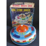 A KO Battery Operated King Flying Saucer No. 5112 Made in Japan. Appears excellent (untested) in