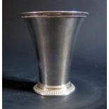 A Modern Swedish Silver Flared Beaker, MGAB, 10cm high, 91g
