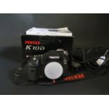 A Pentax K10D Camera Body Boxed Working