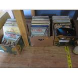 A Large Collection of LP Records Including The Kinks, Bee Gees, Elvis, Diana Ross etc. (Three Boxes)