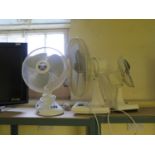 Three Electric Fans