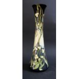 A Modern Moorcroft Limited Edition Mistletoe Decorated Vase by Rachel Bishop 2003, 35/250, boxed,