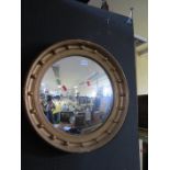 Mid 20th Century Gilt Framed Convex Mirror, 53cm