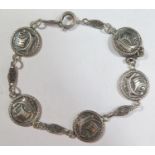A Birmingham Silver Bracelet, 17g