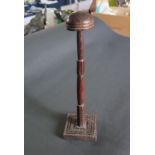 A Georgian/Victorian Wooden Wig Stand 36cm height