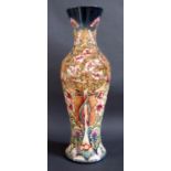 A Modern Moorcroft Limited Edition Floral Decorated Vase by Rachel Bishop 2002, 30/100, 52cm