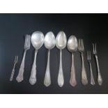 A Selection of Norwegian Silver Flatware, 328g