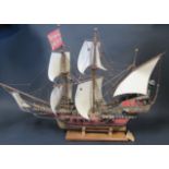 A Model Ship, c. 75cm long