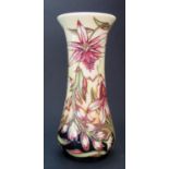 A Modern Moorcroft Limited Edition Floral Decorated Vase by Shirley Hayes 2002, 129/350, 21cm, boxed