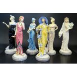 Six Royal Doulton Classique Figurines