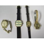 Four Ladies Manual Wristwatches, running