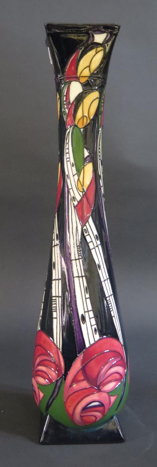 A W. Moorcroft Trial Tribute to Charles Rennie Macintosh Vase, 21.10.08, 35cm, boxed, cost £495 - Image 2 of 3