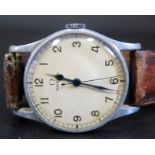 A 1944 Omega WWII Period Gent's Wristwatch, widely used by Spitfire and Hurricane pilots.