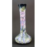 A Modern Moorcroft Trial Floral Decorated Vase 10.9.02, 20.5cm