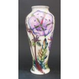 A Modern Moorcroft Floral Decorated Vase 2001, 20.5cm