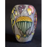 A Modern Moorcroft Hot Air Balloon Vase 1998, 18cm, boxed