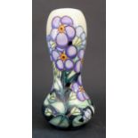 A Modern Moorcroft Floral Decorated Vase 2003, no. 38, 16cm, boxed
