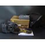 A Nikon D5 DSLR Camera Body and Tamrac soft case