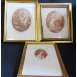 A Kauffman RA, 1741-1907, Proof copies of 'Science reposing in the arms of Peace' 21 X 17 cm and '