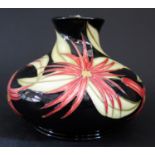 A Modern Moorcroft Limited Edition Floral Decorated Vase by Sian Leeper 2002, 48/50, 10.5cm, cost £