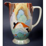 A Clarice Cliff Forest Glen Jug, 15cm tall