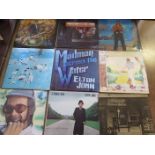 A Collection of Elton John, Beatles and Rolling Stones etc. LP Records