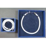 A Boxed SWAROVSKI Crystal Necklace and Bracelet Set