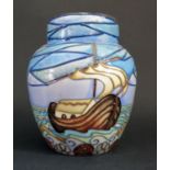 A Modern Moorcroft Noah's Ark Ginger Jar 99, 15cm, boxed