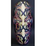 A Modern Moorcroft Limited Edition Foliate Decorated Vase by Wendy Mason 1997, 28/150, 36.5cm, boxed