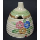 A Small Clarice Cliff Lynton Beehive Honey Pot