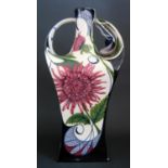 A Modern Moorcroft Cobridge Master Trial Floral Decorated Two Handled Vase by Sian Leeper 4.4.02,