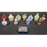 A Collection of Modern Chinese Scent Bottles etc.