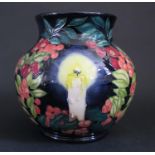 A Modern Moorcroft Limited Edition Candle and Berry Decorated Vase 2003, 19/50, 14.5cm, boxed,