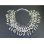 An Indian White Metal Necklace, 256g