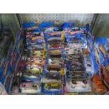 A Collection of Carded Hot Wheels Toy Cars