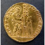 A Venetian Gold 1 Ducat Coin, 3.5g