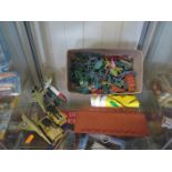 A Collection of Plastic Soldiers, Vehicles etc.