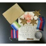 A WWII Four Medal Group awarded to Percival Leo James Down