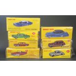 Seven Atlas Editions Dinky American Cars including Buick, Packhard, Chevrolet, Ford, Studebaker,