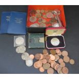 A Selection of Word Coins including Festival of Britain 1951 Crown, decimal coin packs and 61.3g