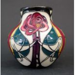 A Modern Moorcroft Tribute to Rennie MacIntosh Vase 2006, 8.5cm