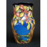 A Modern Moorcroft Limited Edition Vase Decorated with Flowering Trees and Islands by Emma Bossons