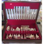A Canteen of Silver Plated Cutlery for Six