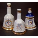 Three Bottles of Commemorative Bell's Scotch Whisky