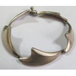 A Danish Sterling Silver Bracelet by Bent Eriksen, 35.8