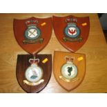 Four R.A.F. Squadron Plaques