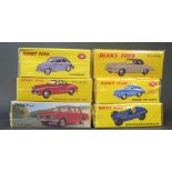 Six Atlas Dinky German Cars including BMW, Mercedes, Volkswagen and Porsche. All unopened.