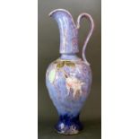 A Royal Doulton Floral Decorated Stoneware Ewer, 32cm